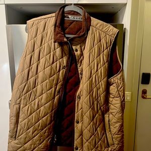 Peter Millar Vest. Color: Light Brown. Size: Large
